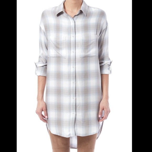 Gentle Fawn Plaid Button Up - Picture 1 of 6